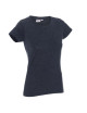Promostars LADIES` HEAVY T-SHIRT Women`s STEEL &amp; BLUE MELANGE logo