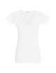 Damen T-Shirt Promostars Ladies' V-Neck Weiß