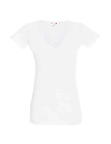 Koszulka damska Promostars Ladies' V-Neck biały - P&M