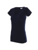 Promostars LADIES' V-NECK KOSZULKA Damska GRANATOWY haft logo sitodruk