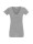 Damen-T-Shirt mit V-Ausschnitt in Hellgrau-Melange von Promostars