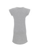 CRIMSON CUT LONGER Damen-T-SHIRT HELLGRAU MELANGE mit aufgesticktem Logo