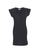 CRIMSON CUT LONGER T-SHIRT Women`s DARK GRAY MELANGE printed logo embroidery