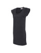 CRIMSON CUT LONGER Damen T-Shirt DARK GREY MELANGE mit Logo-Stickerei