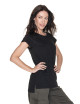 CRIMSON CUT LADIES` EXTEND Damen T-Shirt SCHWARZ mit Aufdruck, Stickerei und Siebdruck