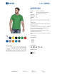 GEFFER HERREN-T-SHIRT 200 GREEN SPRING DTF-Druck, Stickerei, Siebdruck