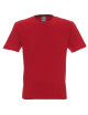 GEFFER Men`s T-SHIRT 200 RED silkscreen embroidery logo print DTF