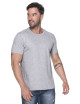 GEFFER HERREN T-SHIRT 200 HELLGRAU MELANGE Siebdruck