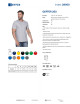 GEFFER HERREN T-SHIRT 200 HELLGRAU MELANGE Siebdruck