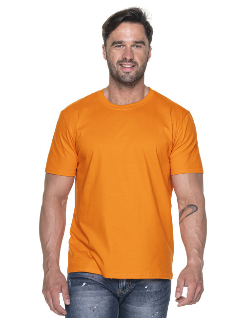 GEFFER HERREN-T-SHIRT 200 ORANGE mit Aufdruck, Stickerei, Siebdruck, Firmenlogos