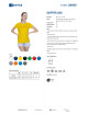 GEFFER DAMEN-T-SHIRT 205 GELB DTF-Druck, Siebdruck, Logo-Stickerei