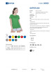 GEFFER DAMEN-T-SHIRT 205 GREEN SPRING mit Siebdruck und Logo-Stickerei