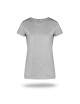 GEFFER DAMEN T-SHIRT 205 HELLGRAU MELANGE Druck Stickerei Siebdruck
