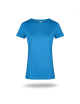 GEFFER LADIES` T-SHIRT 205 BLUE print logo embroidery silkscreen