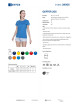 GEFFER DAMEN-T-SHIRT 205 BLAU Logodruck, Stickerei, Siebdruck