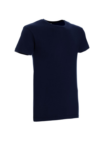 GEFFER HERREN-T-SHIRT 100 MARINEBLAU Aufdruck, Stickerei, Logo, Siebdruck