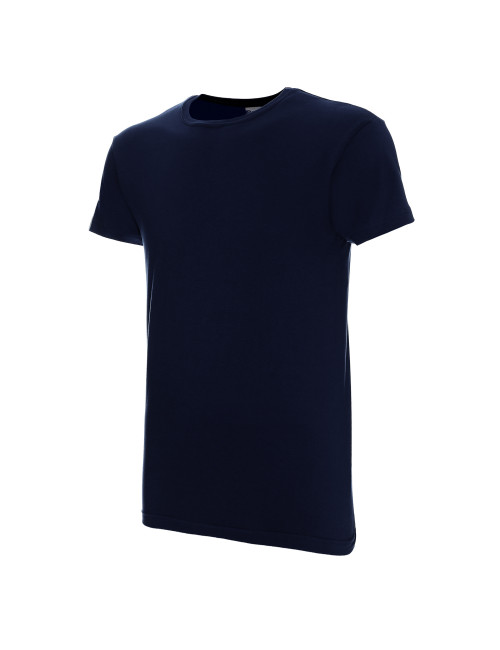 GEFFER HERREN-T-SHIRT 100 MARINEBLAU Aufdruck, Stickerei, Logo, Siebdruck