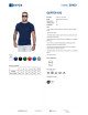 GEFFER HERREN-T-SHIRT 100 MARINEBLAU Aufdruck, Stickerei, Logo, Siebdruck