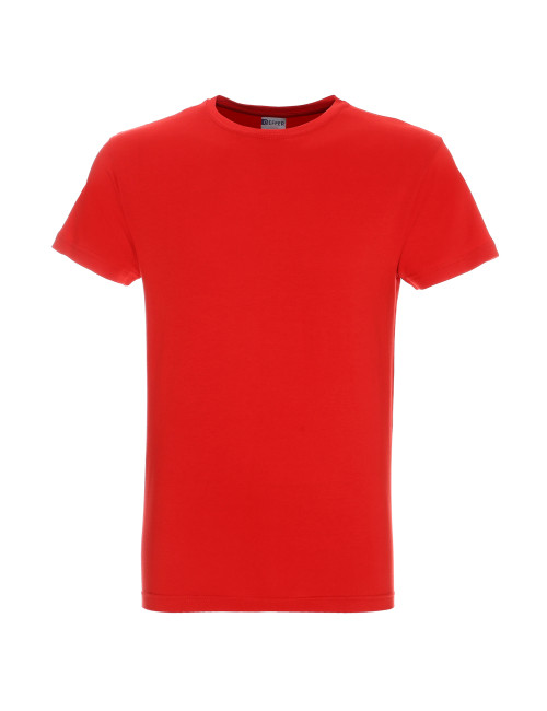 GEFFER Men`s T-SHIRT 100 RED print embroidery logo silkscreen