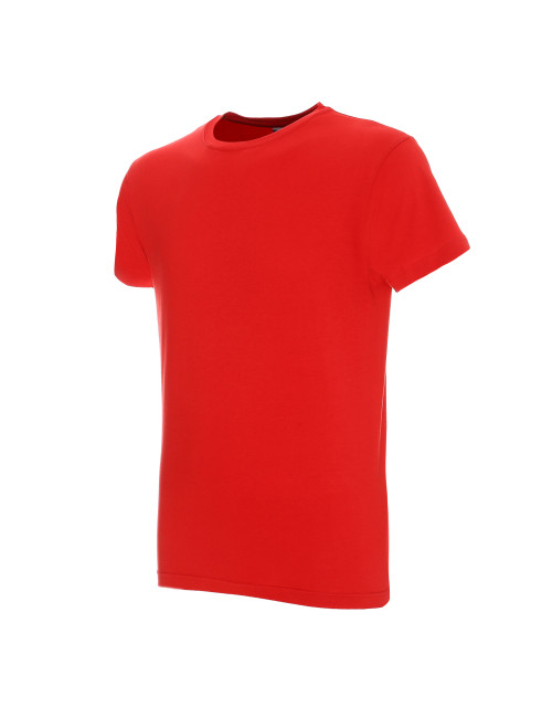 GEFFER HERREN-T-Shirt 100 ROT mit Stickerei, Logo-Siebdruck