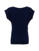 GEFFER T-SHIRT Women`s 250 NAVY print silkscreen logo embroidery