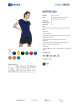 GEFFER T-SHIRT Women`s 250 NAVY print silkscreen logo embroidery