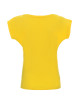 GEFFER Damen-T-Shirt 250 GELB mit aufgesticktem Firmenlogo und Siebdruck