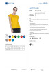 GEFFER Damen-T-Shirt 250 GELB mit aufgesticktem Firmenlogo und Siebdruck