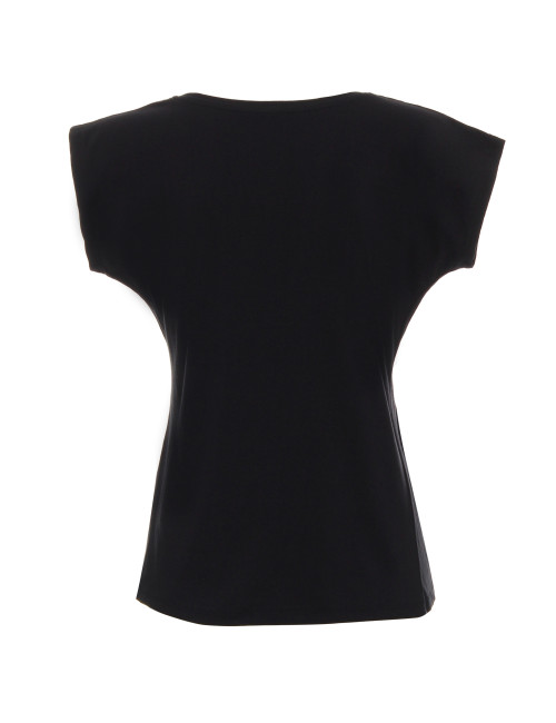 GEFFER Damen T-SHIRT 250 SCHWARZ Bedrucken Sie Ihr Logo mit der Stickerei im Siebdruckverfahren