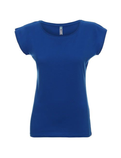 GEFFER T-SHIRT Women`s 250 CORNFLOWER print embroidery logo screen printing