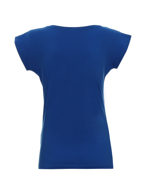 GEFFER T-SHIRT Women`s 250 CORNFLOWER print embroidery logo screen printing