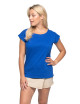 GEFFER T-SHIRT Women`s 250 CORNFLOWER print embroidery logo screen printing