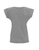 GEFFER Damen T-SHIRT 250 HELLGRAU MELANGE mit Aufdruck, Stickerei und Logo