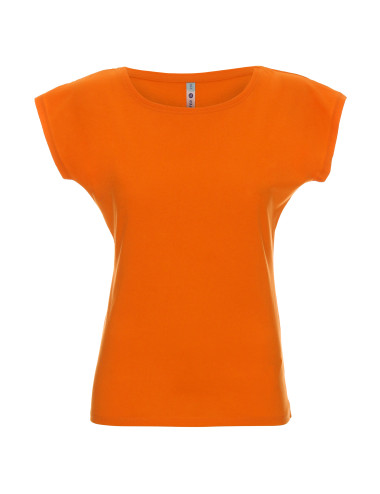 GEFFER Women`s T-SHIRT 250 ORANGE embroidery DTG logo screen printing