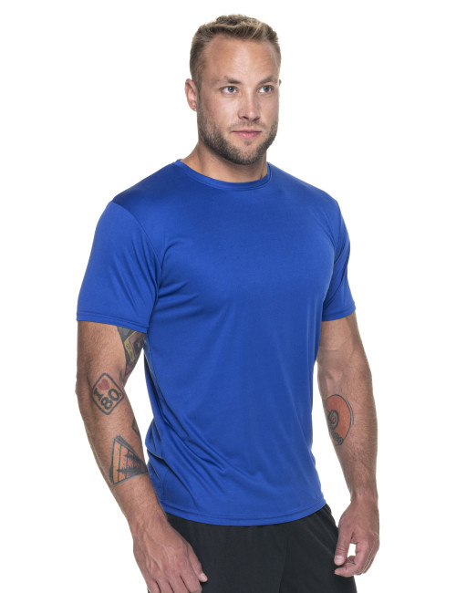 GEFFER Men`s T-SHIRT 240 CORNFLOWER DTG print silkscreen logo embroidery