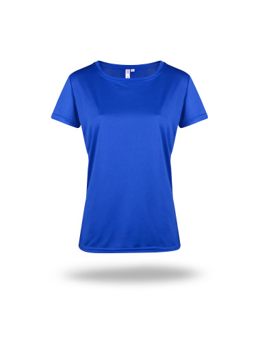 GEFFER Women`s T-SHIRT 245 CORNFLOWER Logo embroidery print