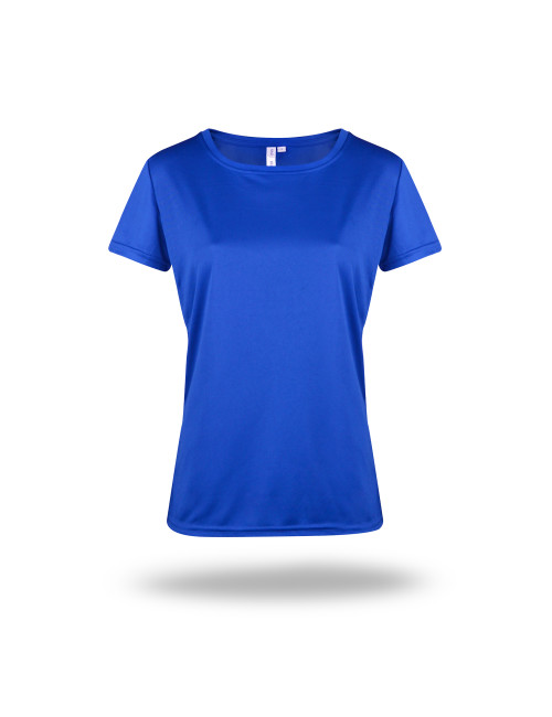 GEFFER Women`s T-SHIRT 245 CORNFLOWER Logo embroidery print