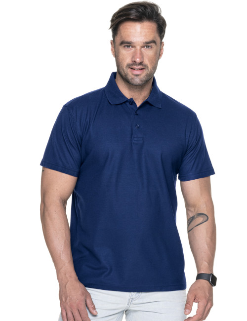 Promostars POLO Men`s STANDARD NAVY print silkscreen logo embroidery