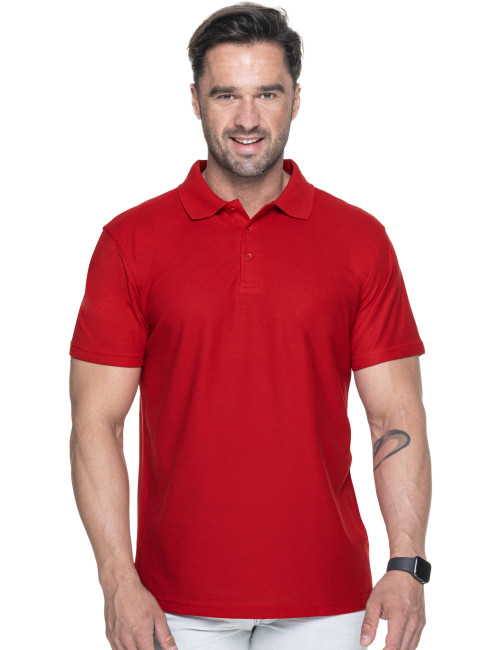 Promostars POLO Męska STANDARD CZERWONY nadruk haft sitodruk logo