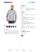 Promostars POLO Męska POLO HEAVY JASNY SZARY MELANŻ nadruk haft logo