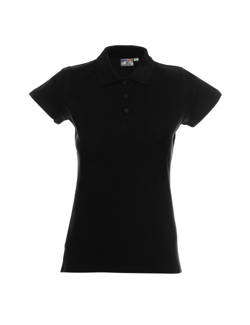Promostars POLO Damskie LADIES' HEAVY CZARNY haft nadruk logo sitdruk