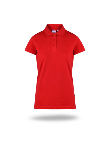 Promostars POLO Damskie LADIES' HEAVY CZERWONY haft nadruk sitodruk