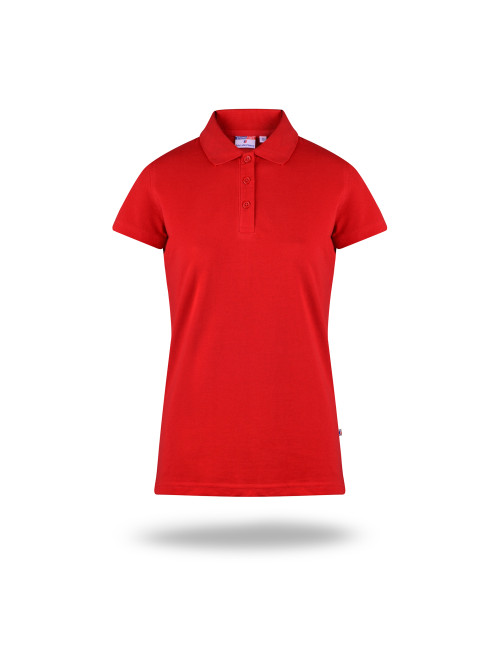 Promostars POLO Damskie LADIES' HEAVY CZERWONY haft nadruk sitodruk