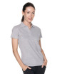 Promostars POLO Women`s LADIES` HEAVY LIGHT GRAY MELANGE embroidery print
