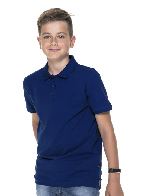 Promostars POLO Dziecięca KID GRANATOWY haft nadruk DTF sitodruk logo