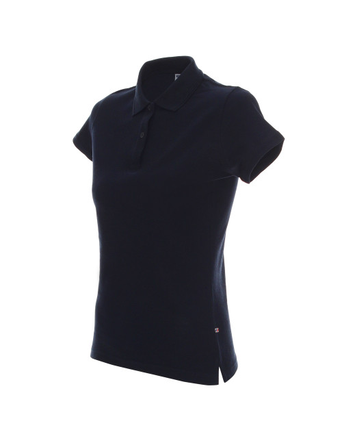 Promostars POLO Damska LADIES' COTTON GRANATOWY haft sitodruk logo