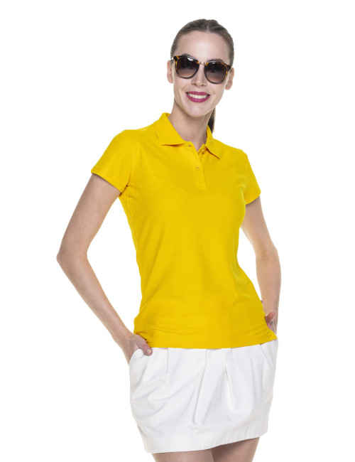 Promostars POLO Damska LADIES' COTTON CZARNY haft nadruk sitodruk logo
