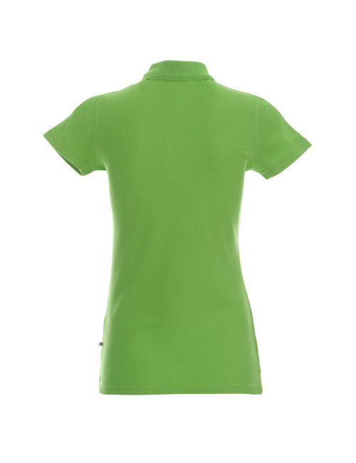 Promostars POLO Women`s LADIES` COTTON LIGHT GREEN silkscreen embroidery