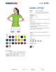 Promostars POLO Damska LADIES' COTTON JASNY ZIELONY haft sitodruk