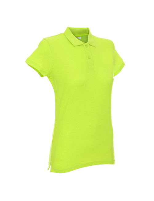 Promostars POLO Women`s LADIES` COTTON LIME embroidery silkscreen logo